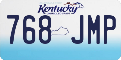 KY license plate 768JMP