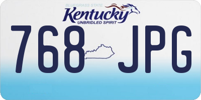 KY license plate 768JPG