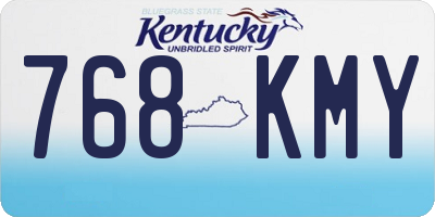 KY license plate 768KMY