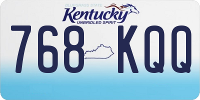 KY license plate 768KQQ