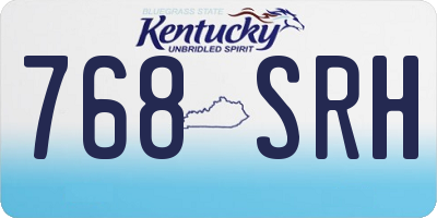 KY license plate 768SRH