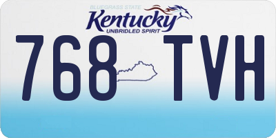 KY license plate 768TVH