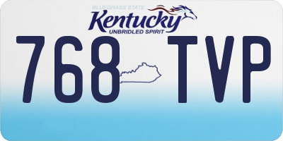 KY license plate 768TVP