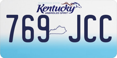 KY license plate 769JCC