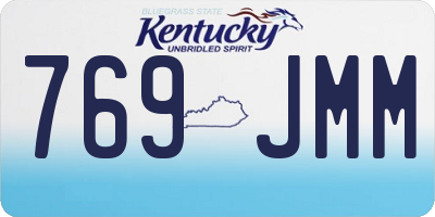 KY license plate 769JMM