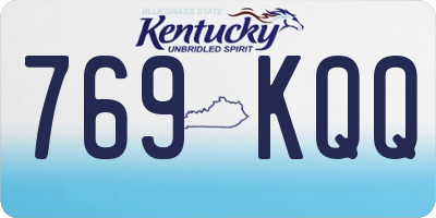 KY license plate 769KQQ