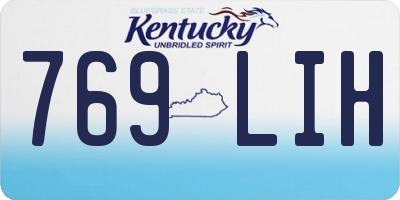 KY license plate 769LIH