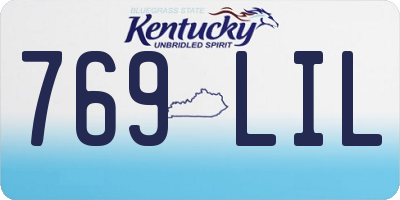 KY license plate 769LIL