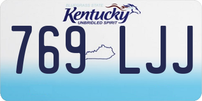 KY license plate 769LJJ