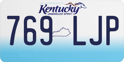 KY license plate 769LJP