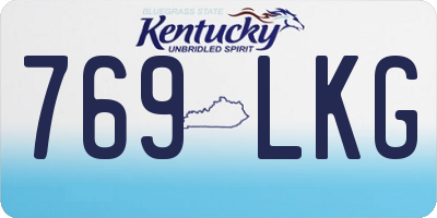 KY license plate 769LKG
