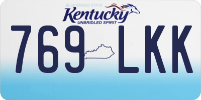 KY license plate 769LKK