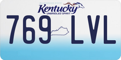 KY license plate 769LVL