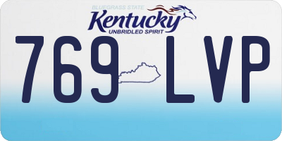 KY license plate 769LVP