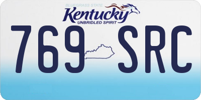 KY license plate 769SRC