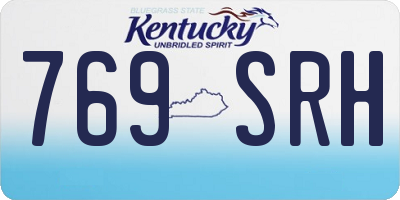 KY license plate 769SRH