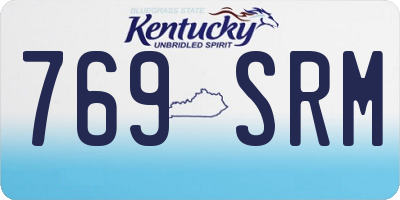 KY license plate 769SRM