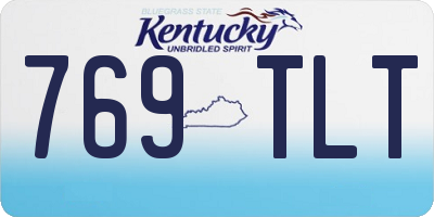 KY license plate 769TLT