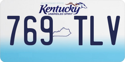 KY license plate 769TLV