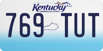 KY license plate 769TUT