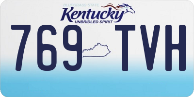 KY license plate 769TVH