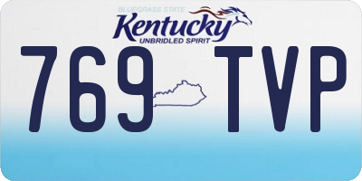 KY license plate 769TVP