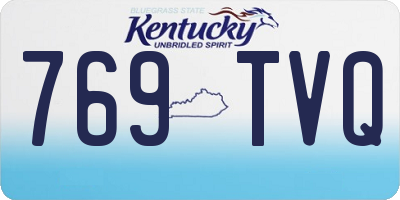 KY license plate 769TVQ