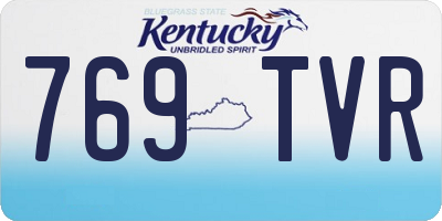 KY license plate 769TVR