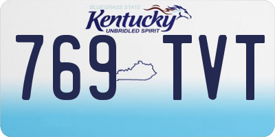 KY license plate 769TVT