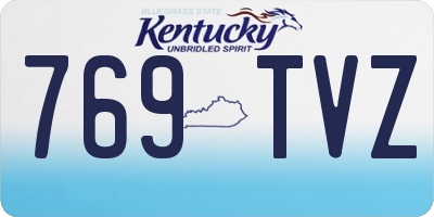 KY license plate 769TVZ