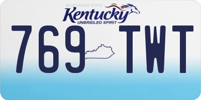KY license plate 769TWT
