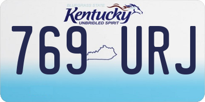 KY license plate 769URJ