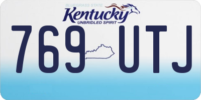 KY license plate 769UTJ