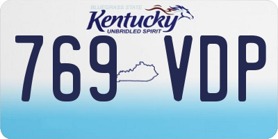 KY license plate 769VDP