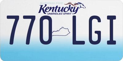KY license plate 770LGI