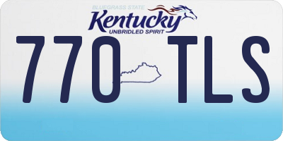 KY license plate 770TLS