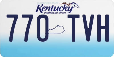 KY license plate 770TVH
