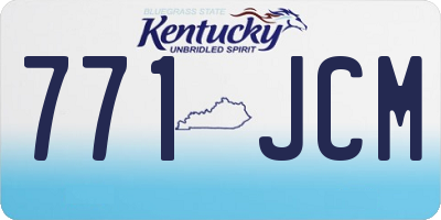 KY license plate 771JCM