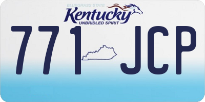 KY license plate 771JCP