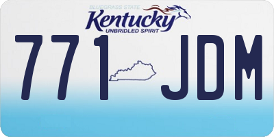 KY license plate 771JDM