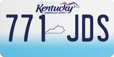 KY license plate 771JDS