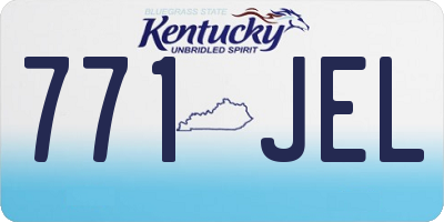 KY license plate 771JEL
