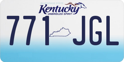 KY license plate 771JGL