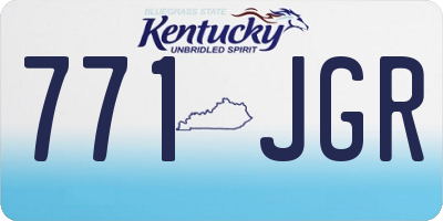KY license plate 771JGR