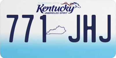 KY license plate 771JHJ