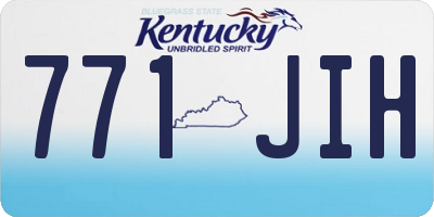 KY license plate 771JIH