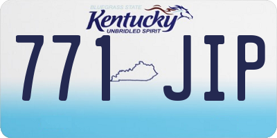 KY license plate 771JIP