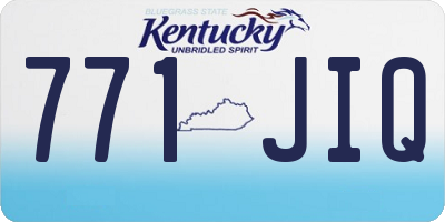 KY license plate 771JIQ