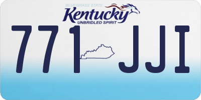 KY license plate 771JJI
