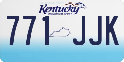 KY license plate 771JJK